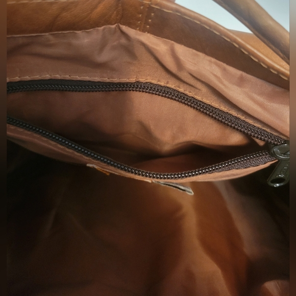 LATICO Leather Products Great Brown Leather Rugged Rucksack Backpack Bag - Picture 6 of 13